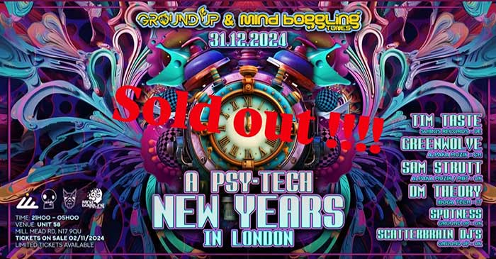 Ground Up London Mind Boggling Tunes New Year Eve